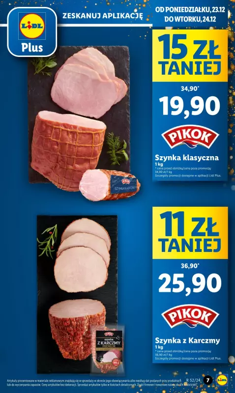 Lidl - gazetka promocyjna Oferta od poniedziałku od poniedziałku 23.12 do wtorku 24.12 - strona 7