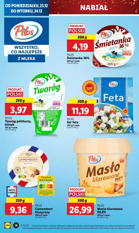 Lidl - gazetka promocyjna Oferta od poniedziałku od poniedziałku 23.12 do wtorku 24.12 - strona 22