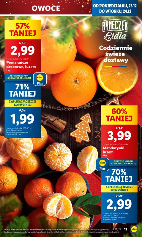 Lidl - gazetka promocyjna Oferta od poniedziałku od poniedziałku 23.12 do wtorku 24.12 - strona 17