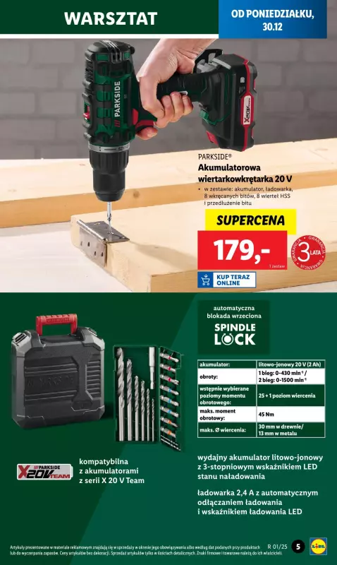 Lidl - gazetka promocyjna Katalog od poniedziałku 30.12 do soboty 04.01 - strona 5