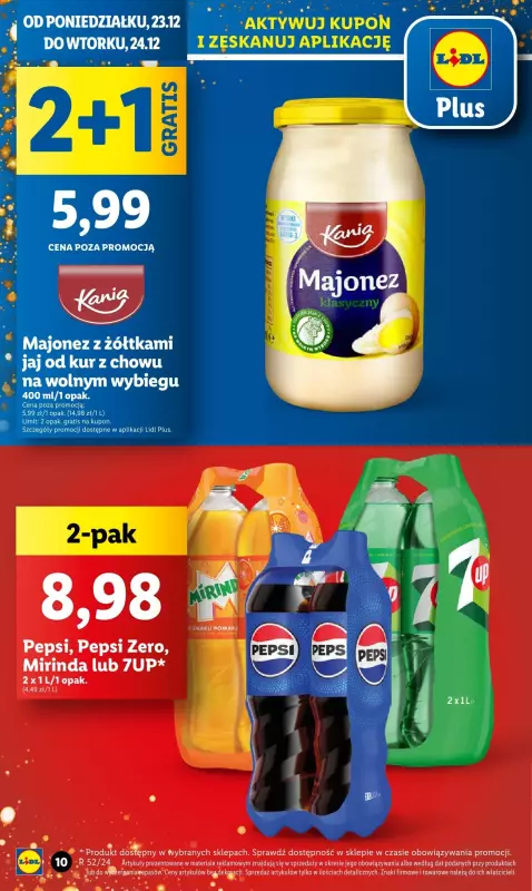 Lidl - gazetka promocyjna Oferta od poniedziałku od poniedziałku 23.12 do wtorku 24.12 - strona 10