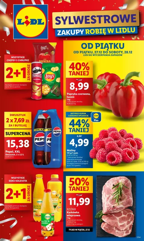 Lidl - gazetka promocyjna Oferta od piątku od piątku 27.12 do soboty 28.12