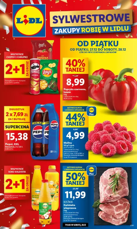 Lidl - gazetka promocyjna Oferta od piątku od piątku 27.12 do soboty 28.12