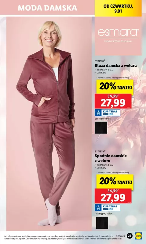 Lidl - gazetka promocyjna Katalog od wtorku 07.01 do soboty 11.01 - strona 25