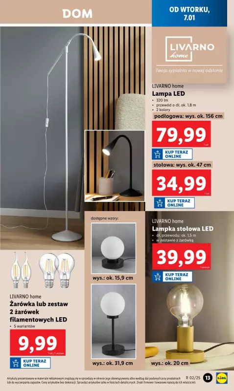 Lidl - gazetka promocyjna Katalog od wtorku 07.01 do soboty 11.01 - strona 13