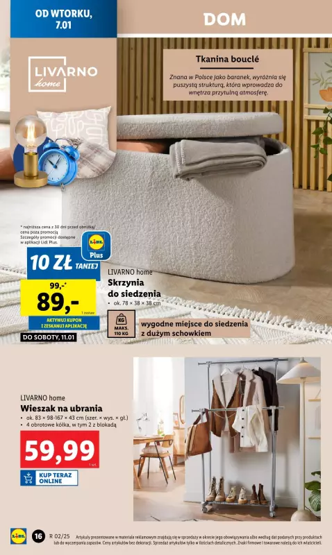 Lidl - gazetka promocyjna Katalog od wtorku 07.01 do soboty 11.01 - strona 16