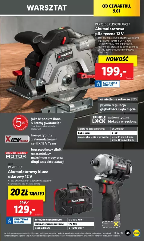 Lidl - gazetka promocyjna Katalog od wtorku 07.01 do soboty 11.01 - strona 39