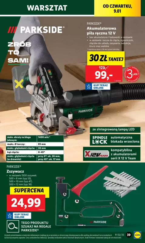 Lidl - gazetka promocyjna Katalog od wtorku 07.01 do soboty 11.01 - strona 43