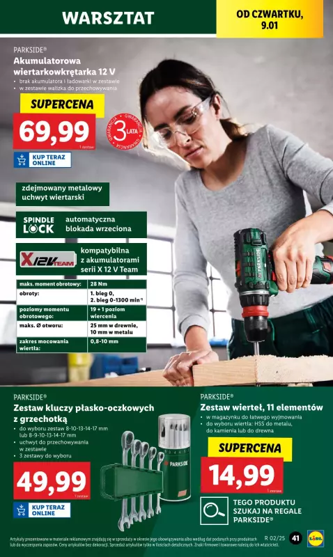 Lidl - gazetka promocyjna Katalog od wtorku 07.01 do soboty 11.01 - strona 45