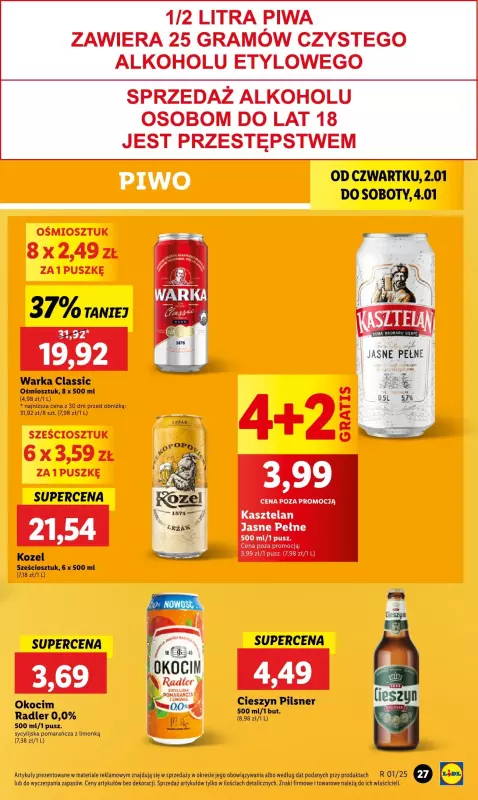 Lidl - gazetka promocyjna Oferta od czwartku od czwartku 02.01 do soboty 04.01 - strona 37