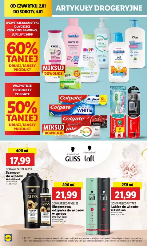 Lidl - gazetka promocyjna Oferta od czwartku od czwartku 02.01 do soboty 04.01 - strona 40