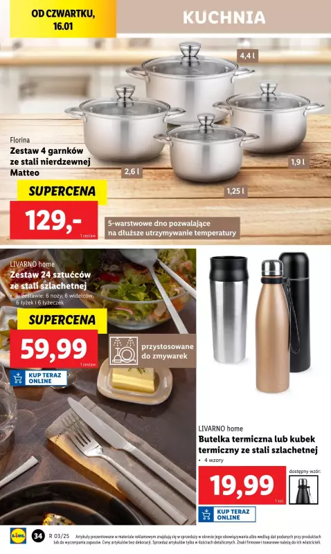 Lidl - gazetka promocyjna Katalog od poniedziałku 13.01 do soboty 18.01 - strona 34