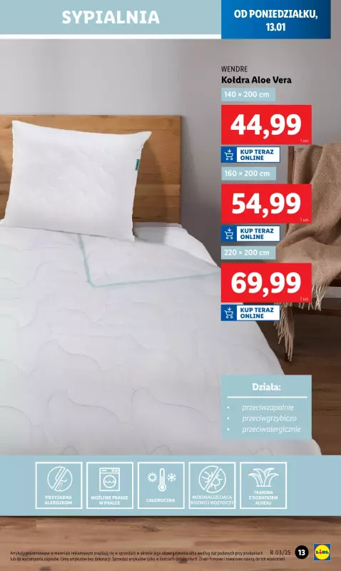 Lidl - gazetka promocyjna Katalog od poniedziałku 13.01 do soboty 18.01 - strona 13