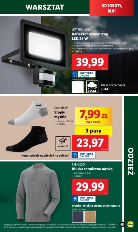 Lidl - gazetka promocyjna Katalog od poniedziałku 13.01 do soboty 18.01 - strona 47