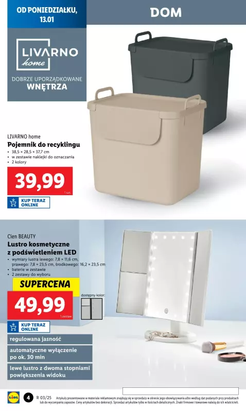 Lidl - gazetka promocyjna Katalog od poniedziałku 13.01 do soboty 18.01 - strona 4