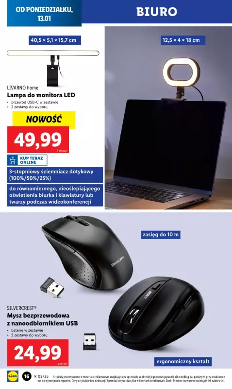 Lidl - gazetka promocyjna Katalog od poniedziałku 13.01 do soboty 18.01 - strona 16