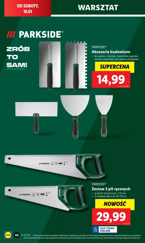 Lidl - gazetka promocyjna Katalog od poniedziałku 13.01 do soboty 18.01 - strona 44