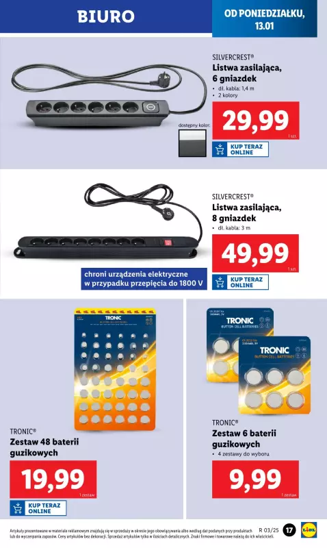 Lidl - gazetka promocyjna Katalog od poniedziałku 13.01 do soboty 18.01 - strona 17