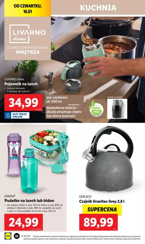 Lidl - gazetka promocyjna Katalog od poniedziałku 13.01 do soboty 18.01 - strona 32