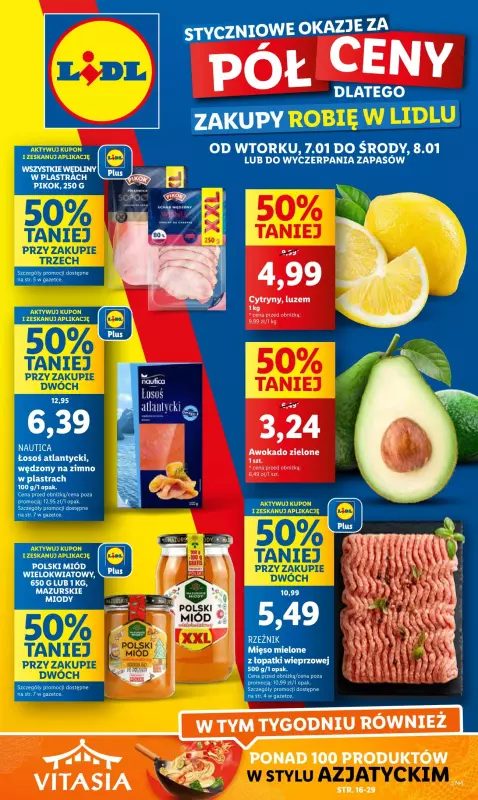 Lidl - gazetka promocyjna Gazetka od wtorku od wtorku 07.01 do środy 08.01