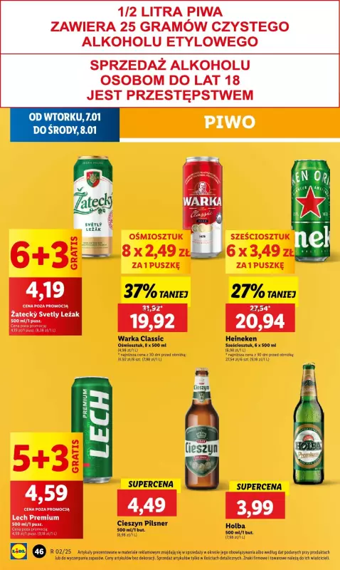 Lidl - gazetka promocyjna Gazetka od wtorku od wtorku 07.01 do środy 08.01 - strona 52