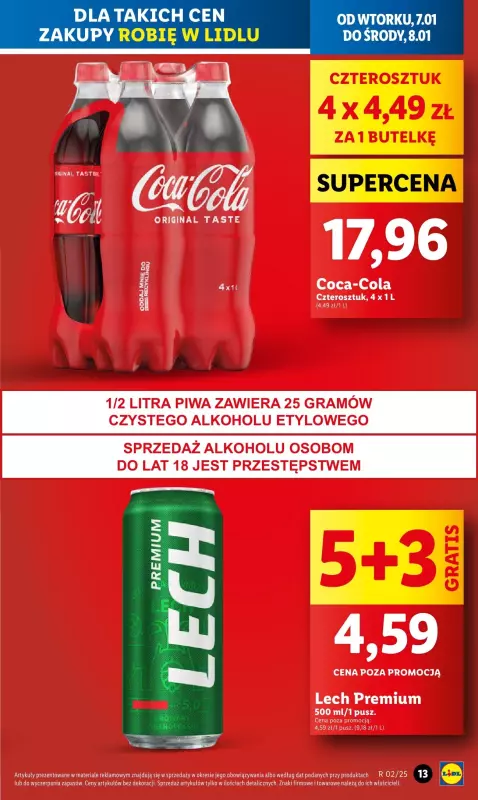 Lidl - gazetka promocyjna Gazetka od wtorku od wtorku 07.01 do środy 08.01 - strona 13