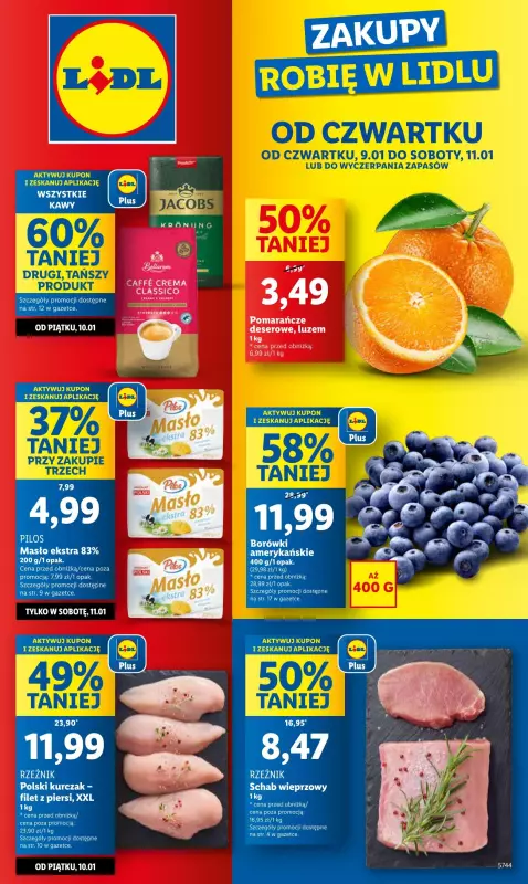 Lidl - gazetka promocyjna Oferta od czwartku od czwartku 09.01 do soboty 11.01