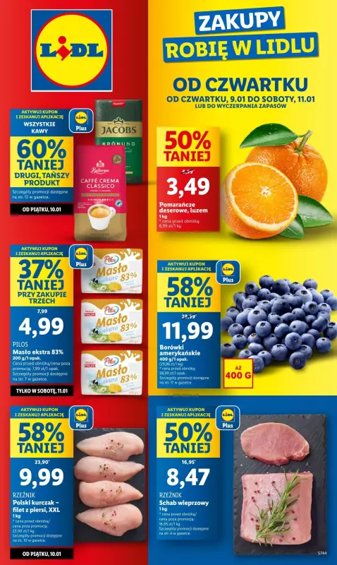 Lidl - gazetka promocyjna Oferta od czwartku od czwartku 09.01 do soboty 11.01