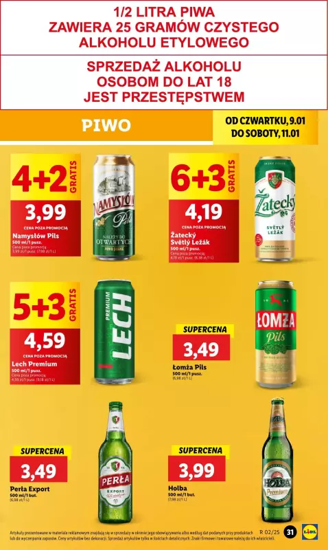 Lidl - gazetka promocyjna Oferta od czwartku od czwartku 09.01 do soboty 11.01 - strona 39