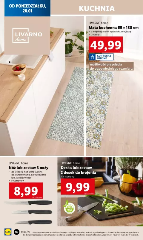 Lidl - gazetka promocyjna Katalog od poniedziałku 20.01 do niedzieli 26.01 - strona 16