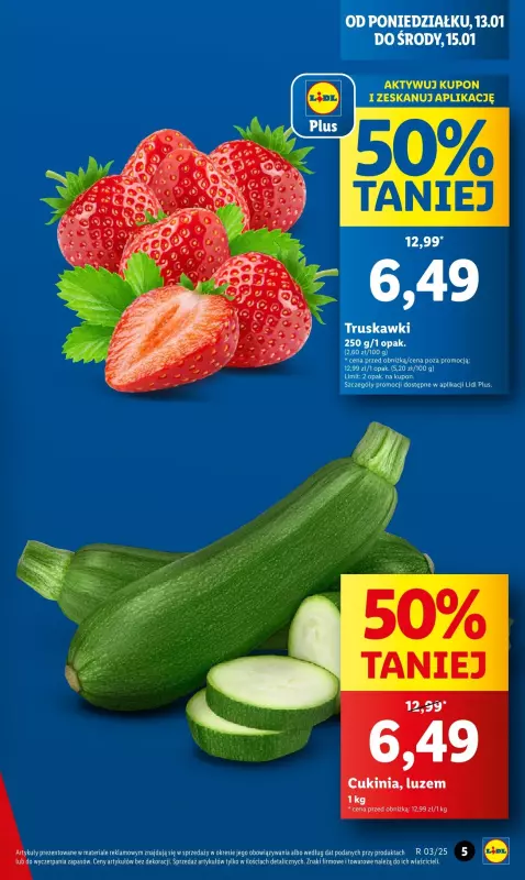 Lidl - gazetka promocyjna Gazetka od poniedziałku od poniedziałku 13.01 do środy 15.01 - strona 5