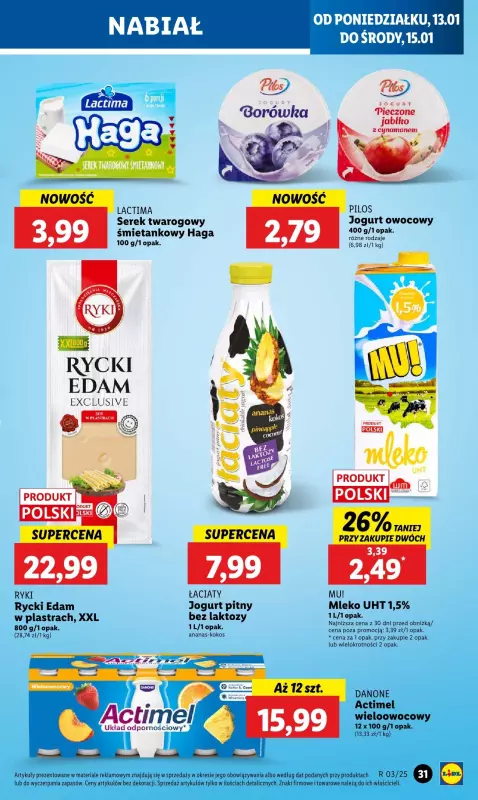 Lidl - gazetka promocyjna Gazetka od poniedziałku od poniedziałku 13.01 do środy 15.01 - strona 35