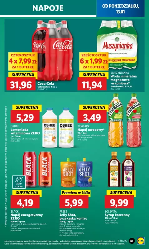 Lidl - gazetka promocyjna Gazetka od poniedziałku od poniedziałku 13.01 do środy 15.01 - strona 47