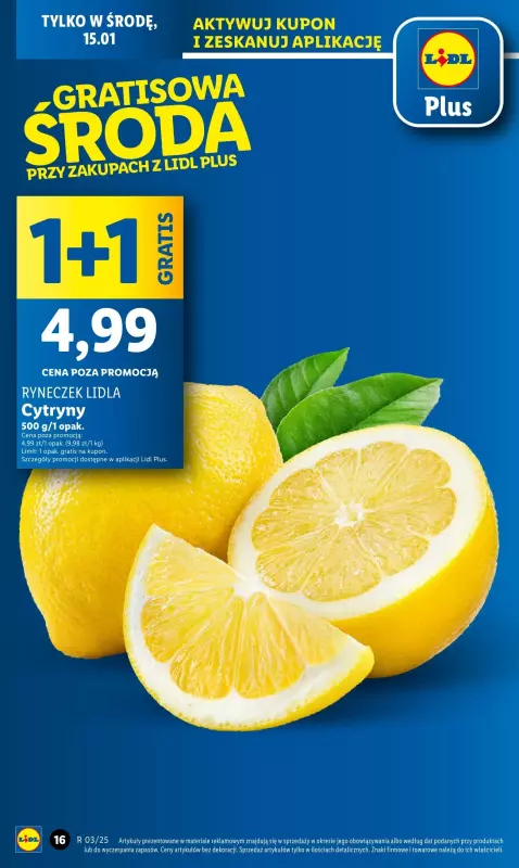 Lidl - gazetka promocyjna Gazetka od poniedziałku od poniedziałku 13.01 do środy 15.01 - strona 16