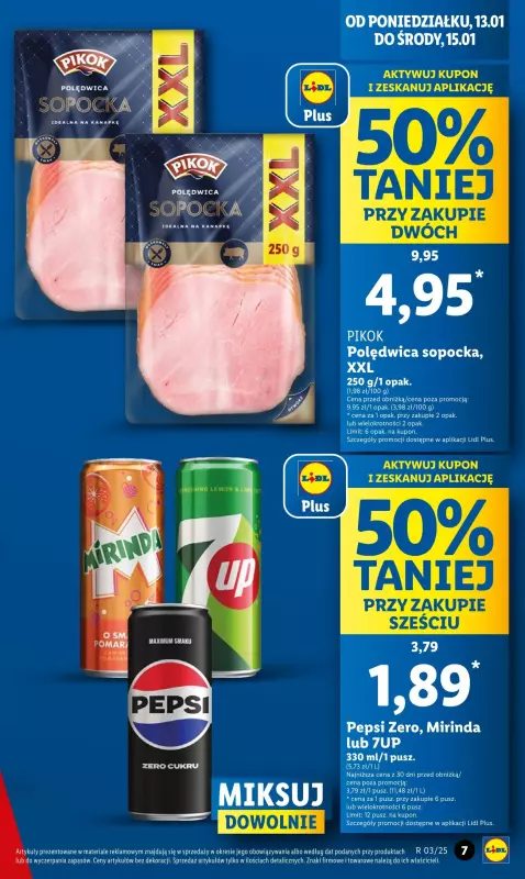 Lidl - gazetka promocyjna Gazetka od poniedziałku od poniedziałku 13.01 do środy 15.01 - strona 7