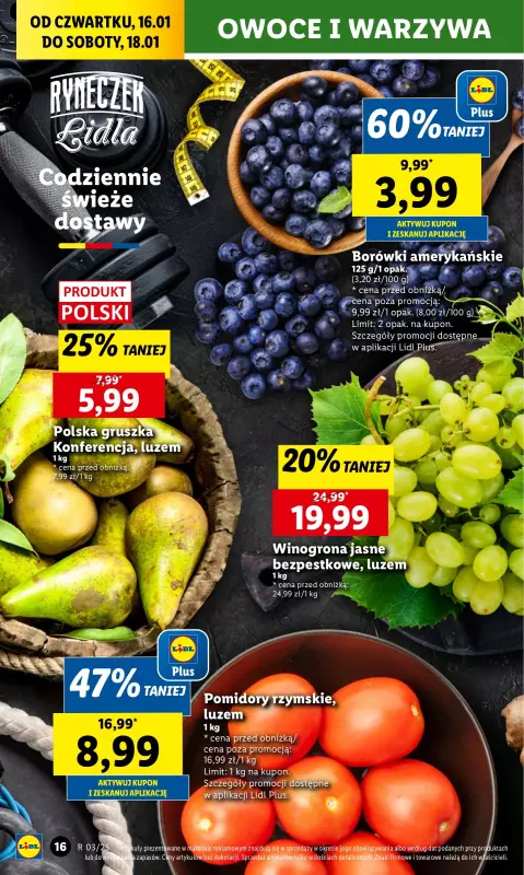 Lidl - gazetka promocyjna Oferta od czwartku od czwartku 16.01 do soboty 18.01 - strona 18