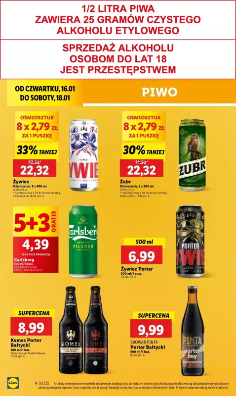 Lidl - gazetka promocyjna Oferta od czwartku od czwartku 16.01 do soboty 18.01 - strona 42