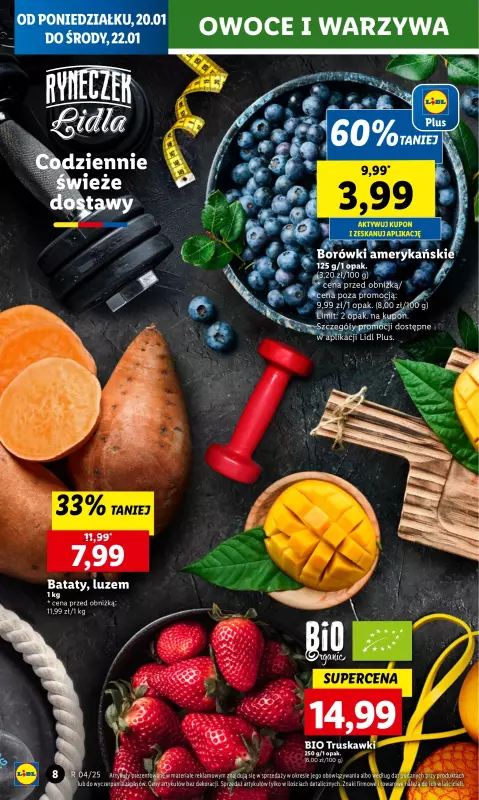 Lidl - gazetka promocyjna Oferta od poniedziałku od poniedziałku 20.01 do środy 22.01 - strona 8