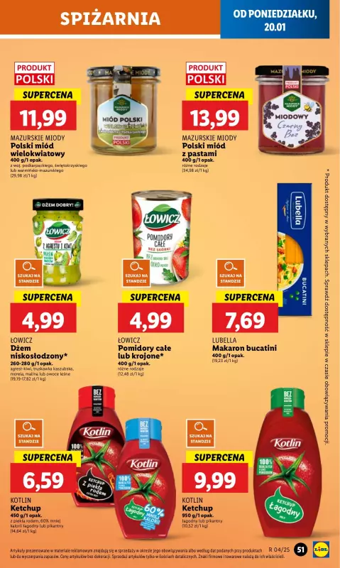 Lidl - gazetka promocyjna Oferta od poniedziałku od poniedziałku 20.01 do środy 22.01 - strona 59