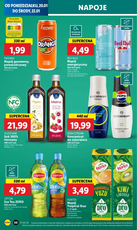 Lidl - gazetka promocyjna Oferta od poniedziałku od poniedziałku 20.01 do środy 22.01 - strona 52