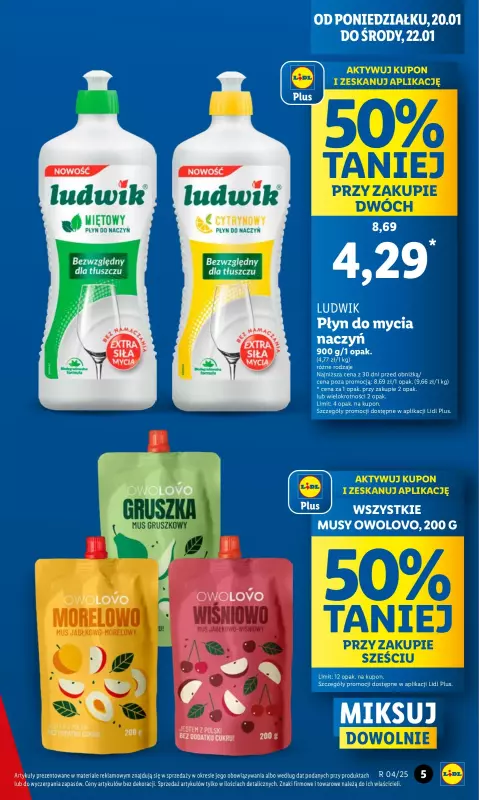 Lidl - gazetka promocyjna Oferta od poniedziałku od poniedziałku 20.01 do środy 22.01 - strona 5