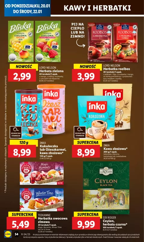 Lidl - gazetka promocyjna Oferta od poniedziałku od poniedziałku 20.01 do środy 22.01 - strona 56