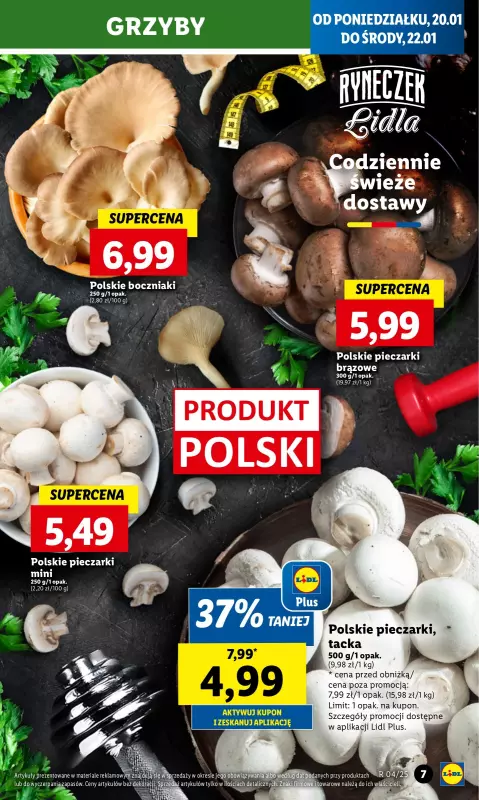 Lidl - gazetka promocyjna Oferta od poniedziałku od poniedziałku 20.01 do środy 22.01 - strona 7