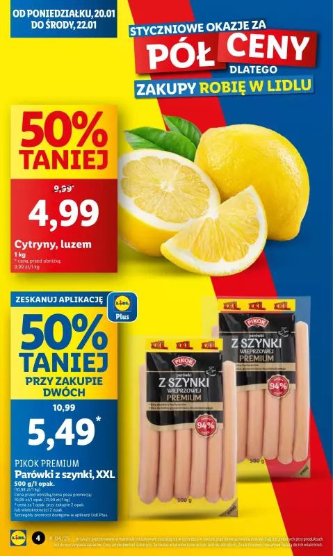 Lidl - gazetka promocyjna Oferta od poniedziałku od poniedziałku 20.01 do środy 22.01 - strona 4