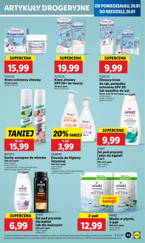 Lidl - gazetka promocyjna Oferta od poniedziałku od poniedziałku 20.01 do środy 22.01 - strona 61