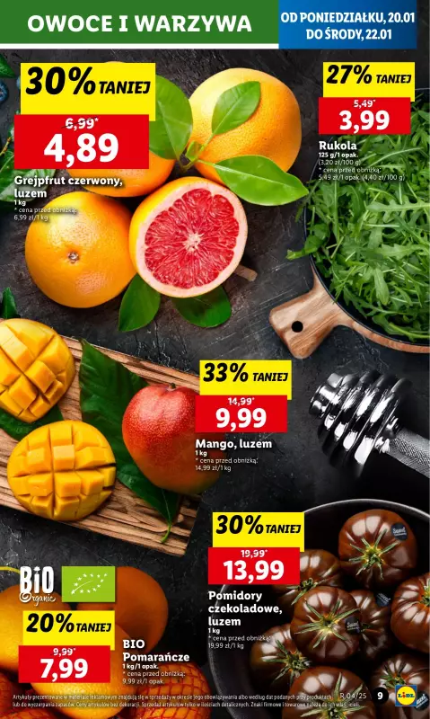 Lidl - gazetka promocyjna Oferta od poniedziałku od poniedziałku 20.01 do środy 22.01 - strona 9