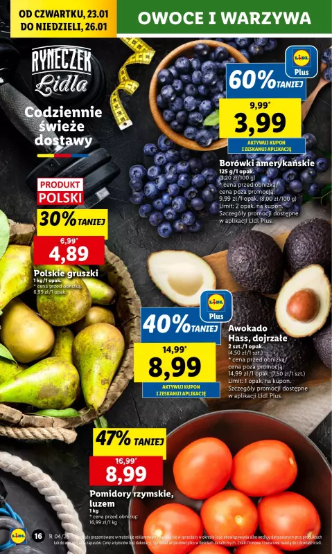 Lidl - gazetka promocyjna Oferta od czwartku od czwartku 23.01 do niedzieli 26.01 - strona 16