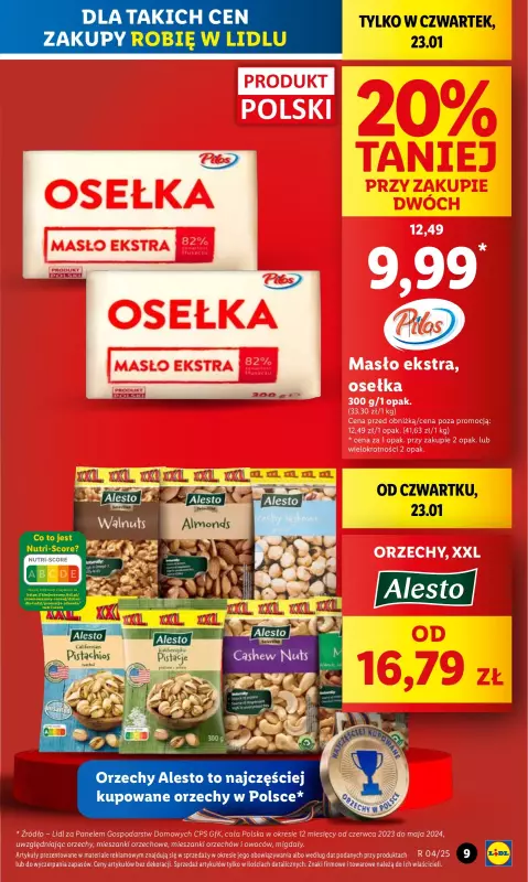 Lidl - gazetka promocyjna Oferta od czwartku od czwartku 23.01 do niedzieli 26.01 - strona 9