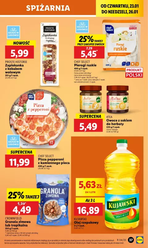 Lidl - gazetka promocyjna Oferta od czwartku od czwartku 23.01 do niedzieli 26.01 - strona 39