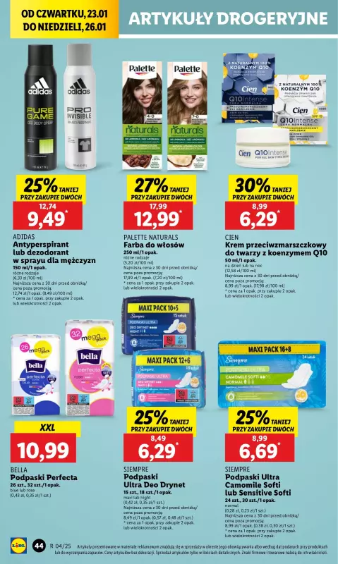 Lidl - gazetka promocyjna Oferta od czwartku od czwartku 23.01 do niedzieli 26.01 - strona 46